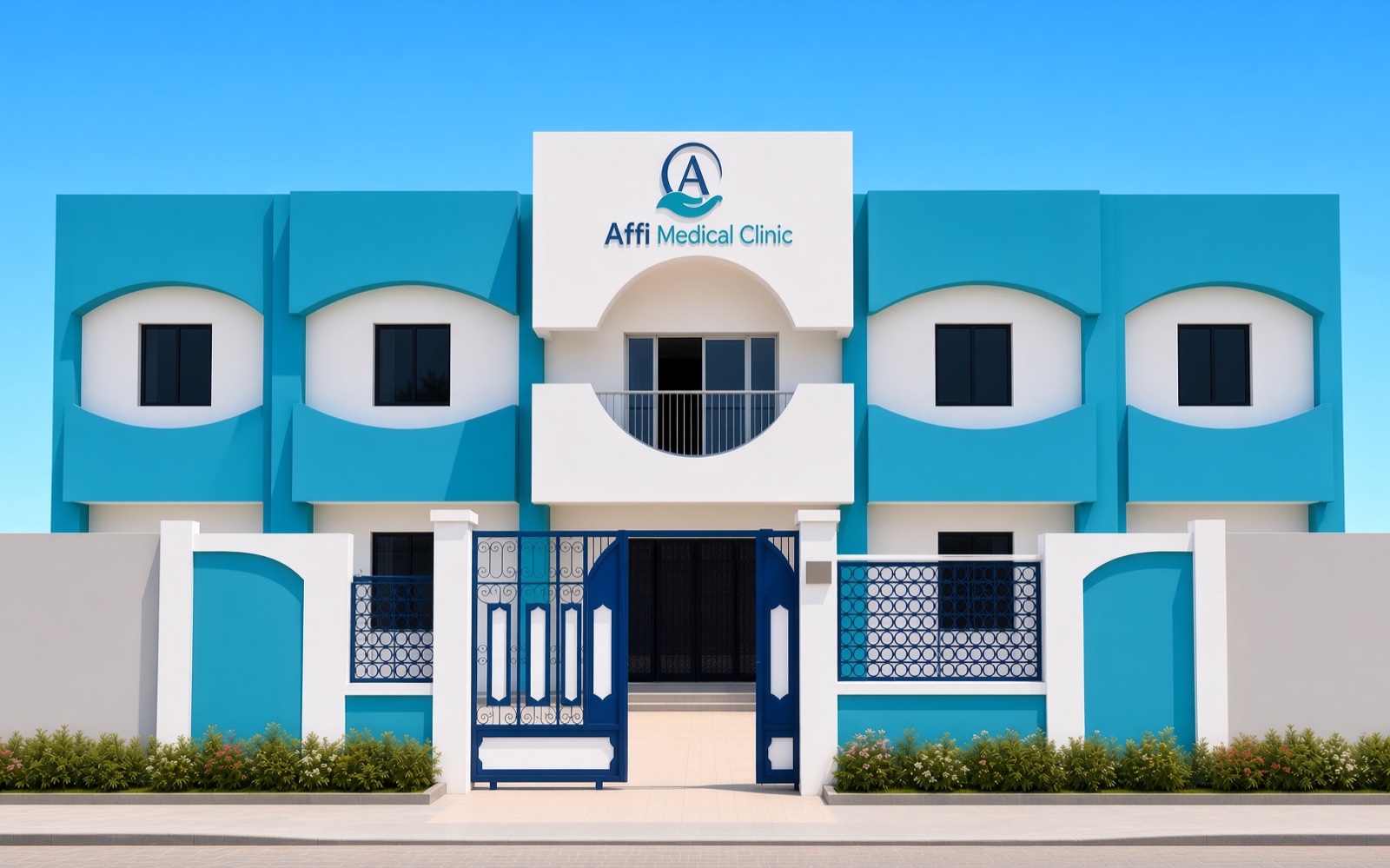 Façade de l’Affi Medical Clinic à Djibouti